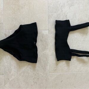 Hunza G Black Bikini Swimwear